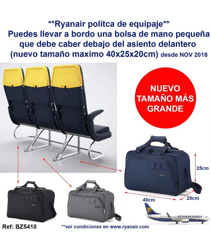55€ | Mochila de mano Ryanair Roncato - Ironik 2.0 |  Color  Azul marino Tipo de cierre Cierre de cremallera Material Nylon